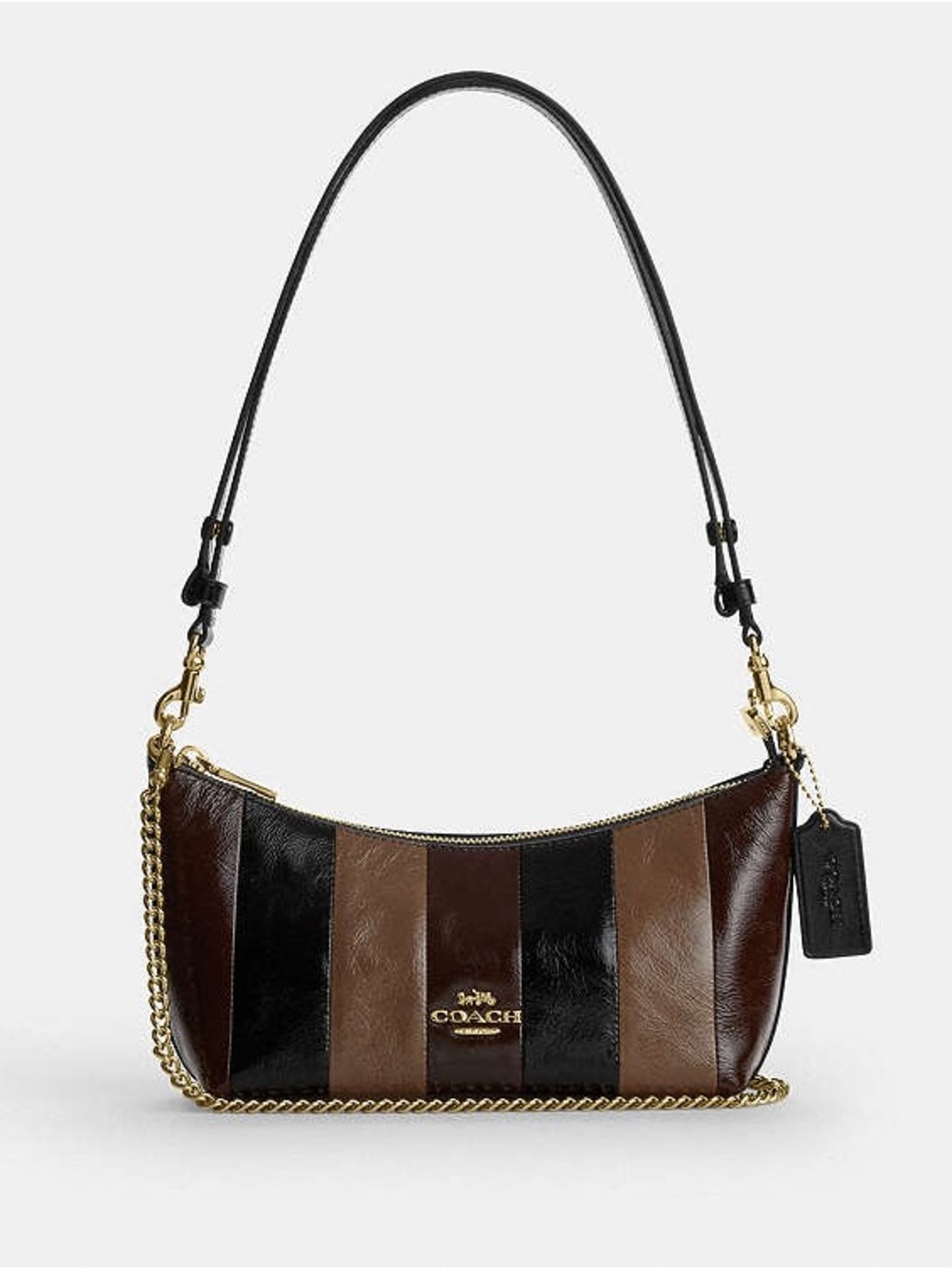 Coach Caitlin Shoulder Bag in Striped
